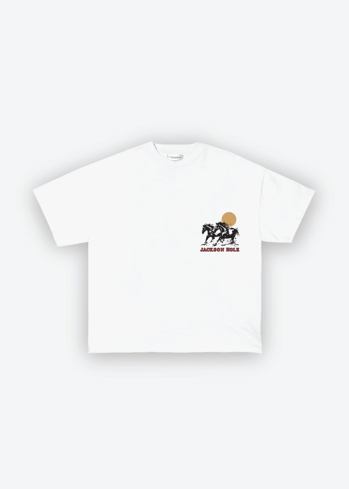 Bright White | Diamond cross ranch Jackson Wild white t-shirt