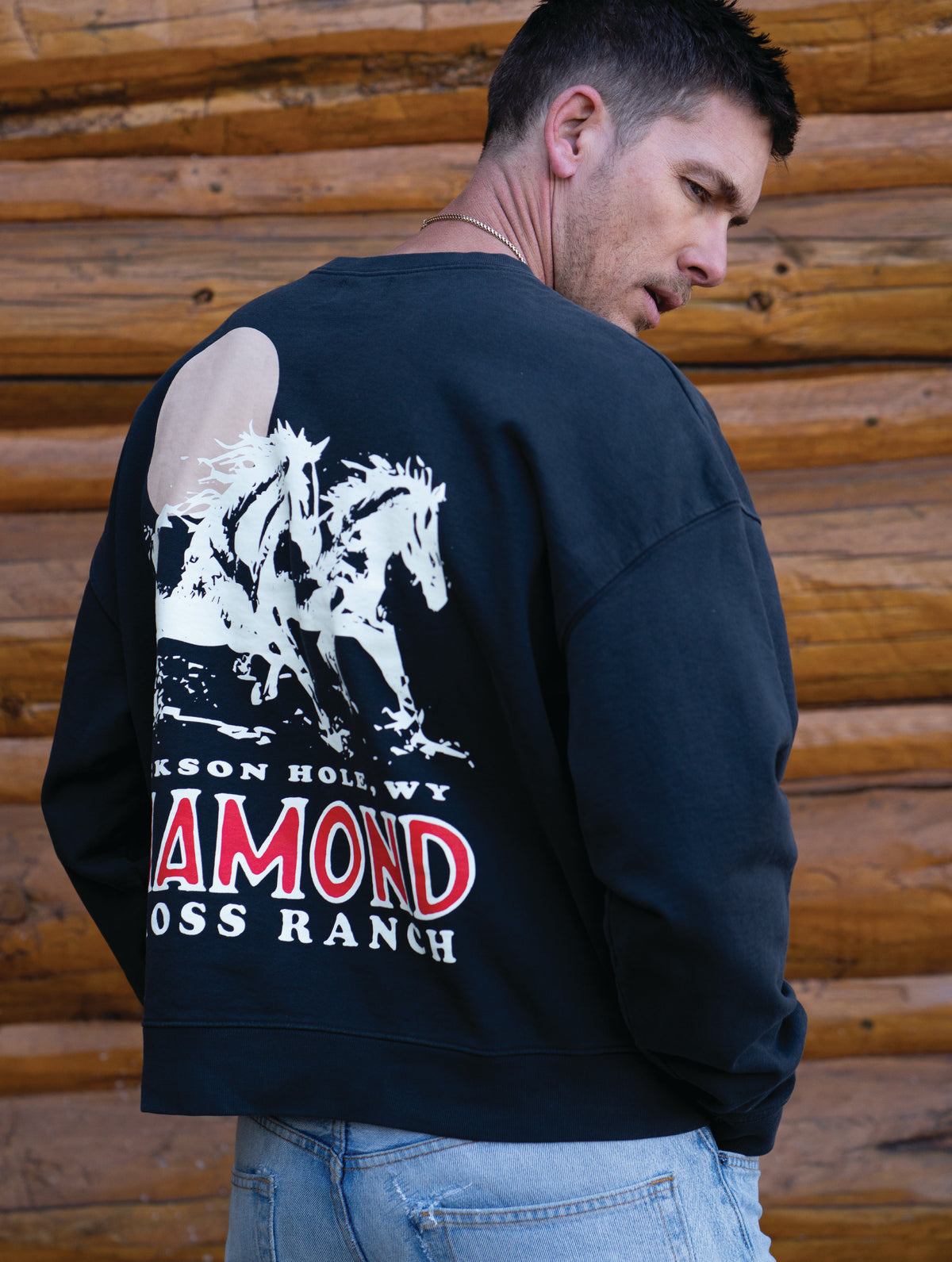 Midnight Black Crewneck | Jackson Wild
