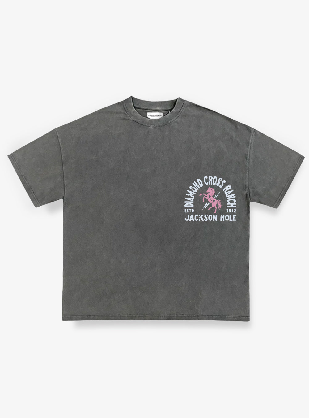 Black Distressed | Diamond Cross Ranch Black T-Shirt