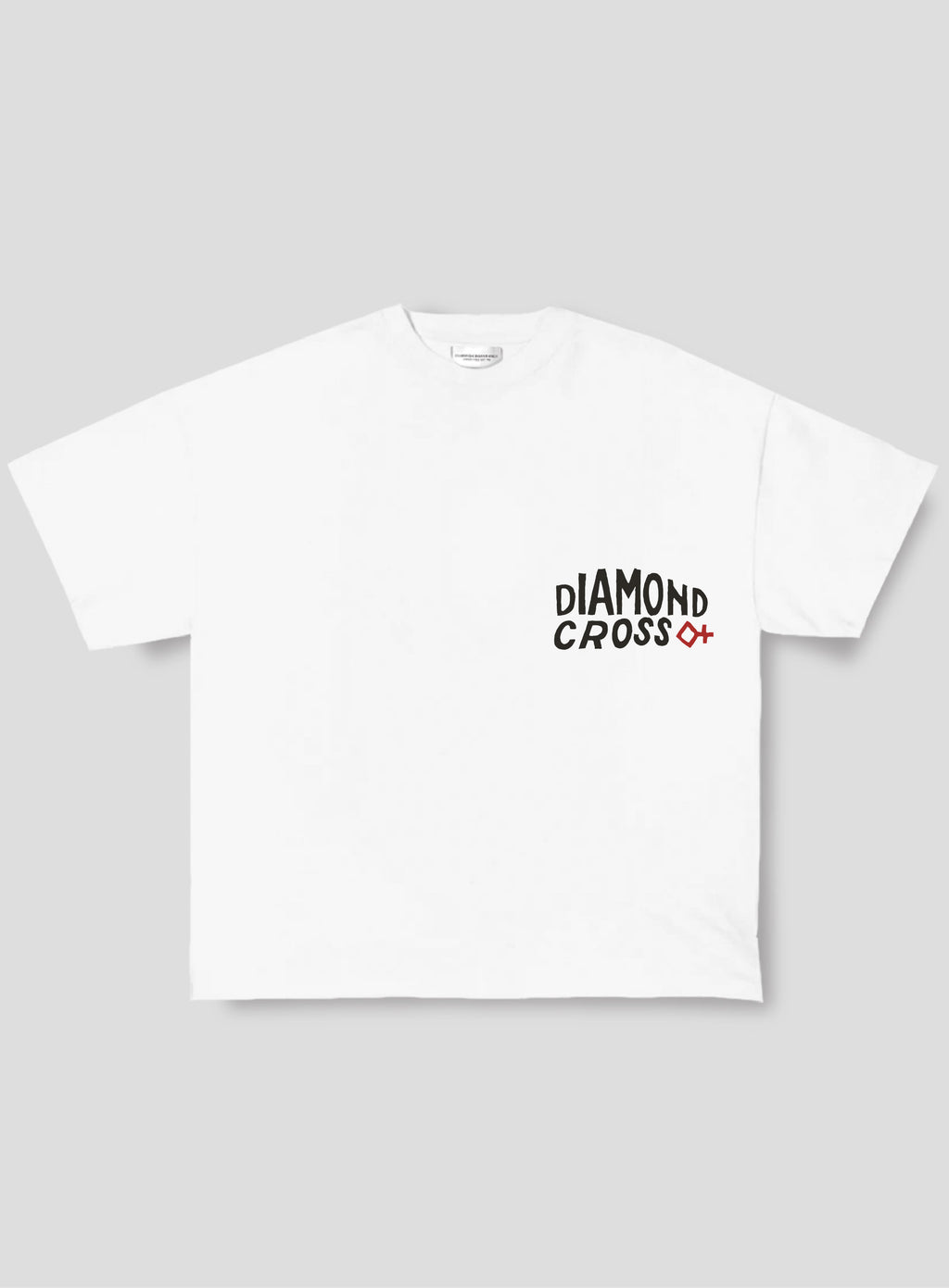 White | Diamond Cross Ranch Cowboy Rodeo White Maverick T-Shirt