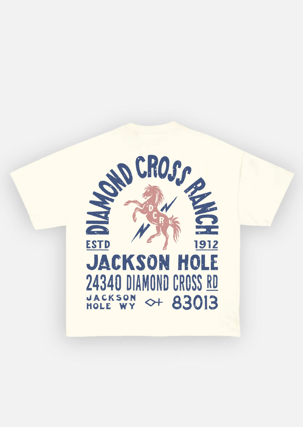 Vintage White | Diamond Cross Ranch White T-Shirt