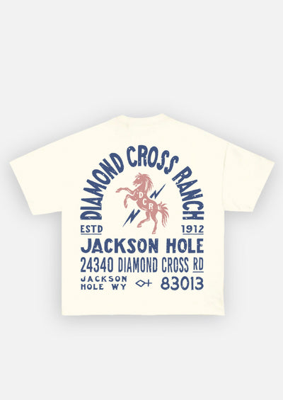 Vintage White | Diamond Cross Ranch White T-Shirt