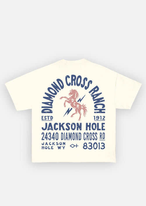 Vintage White | Diamond Cross Ranch White T-Shirt