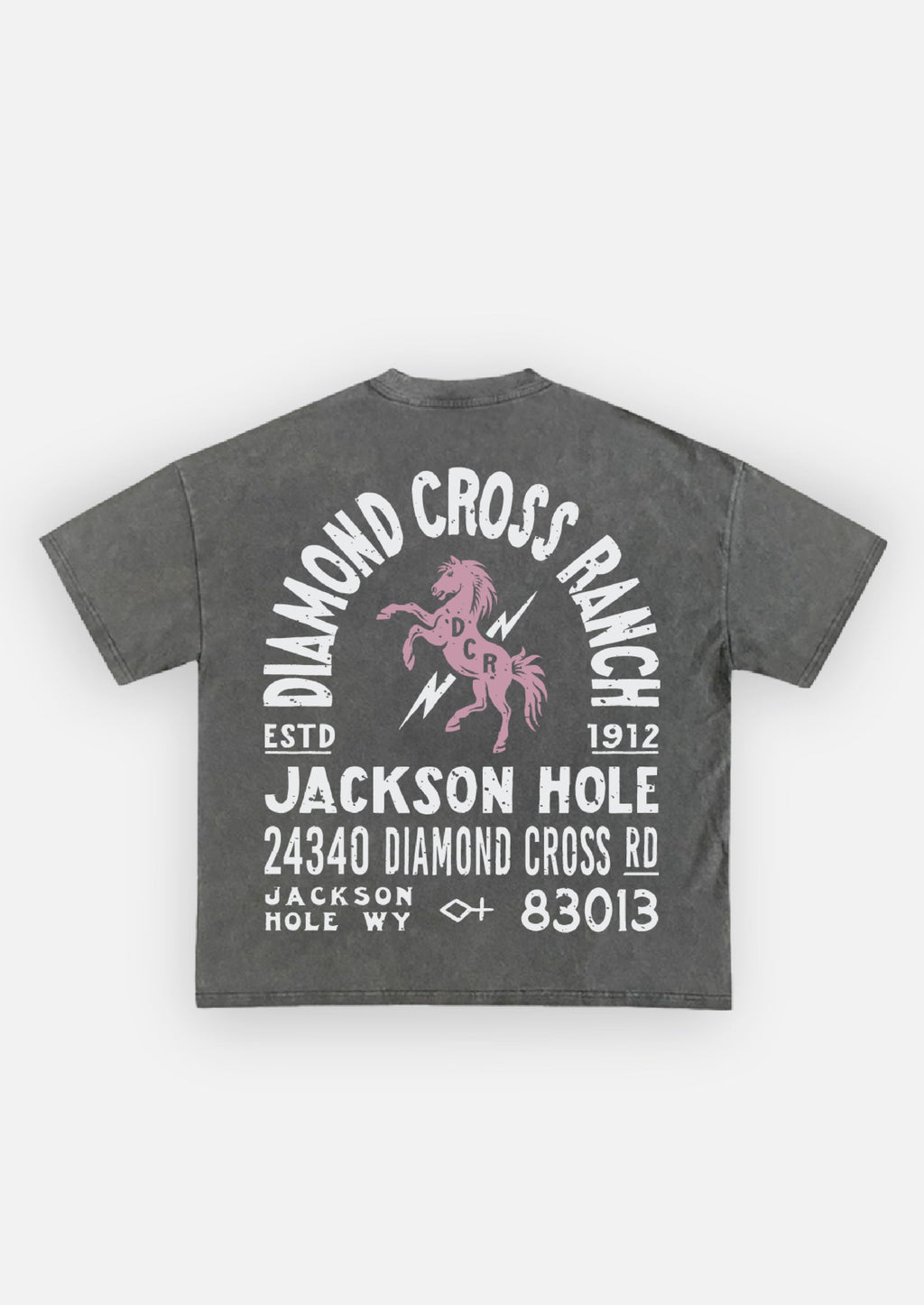 Black Distressed | Diamond Cross Ranch black T-Shirt