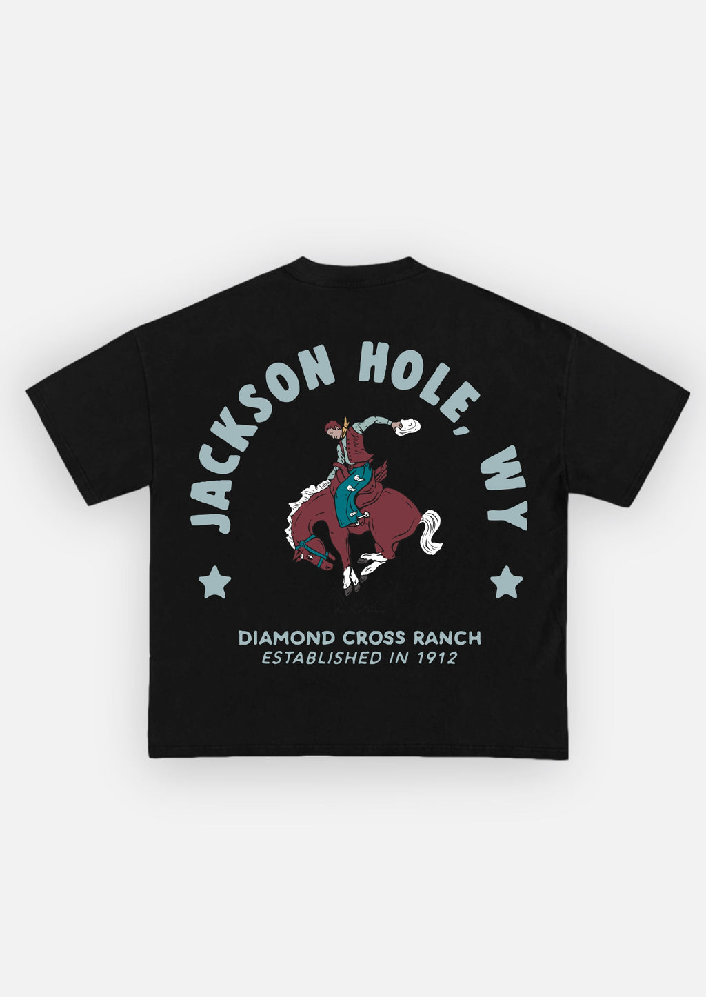 Black | Diamond Cross Ranch OG Cowboy Black T-Shirt
