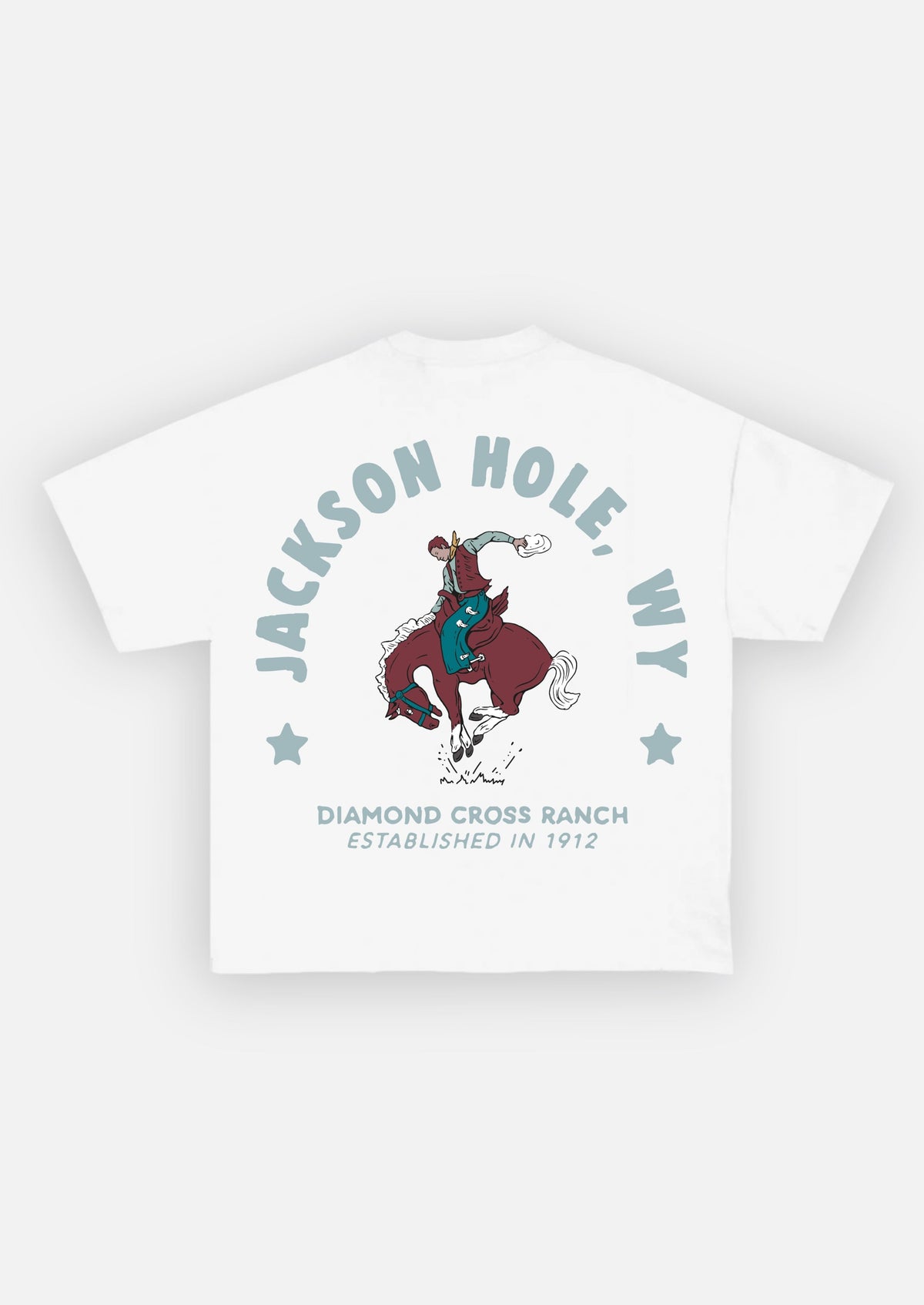 White | Diamond Cross Ranch OG Cowboy White T-Shirt