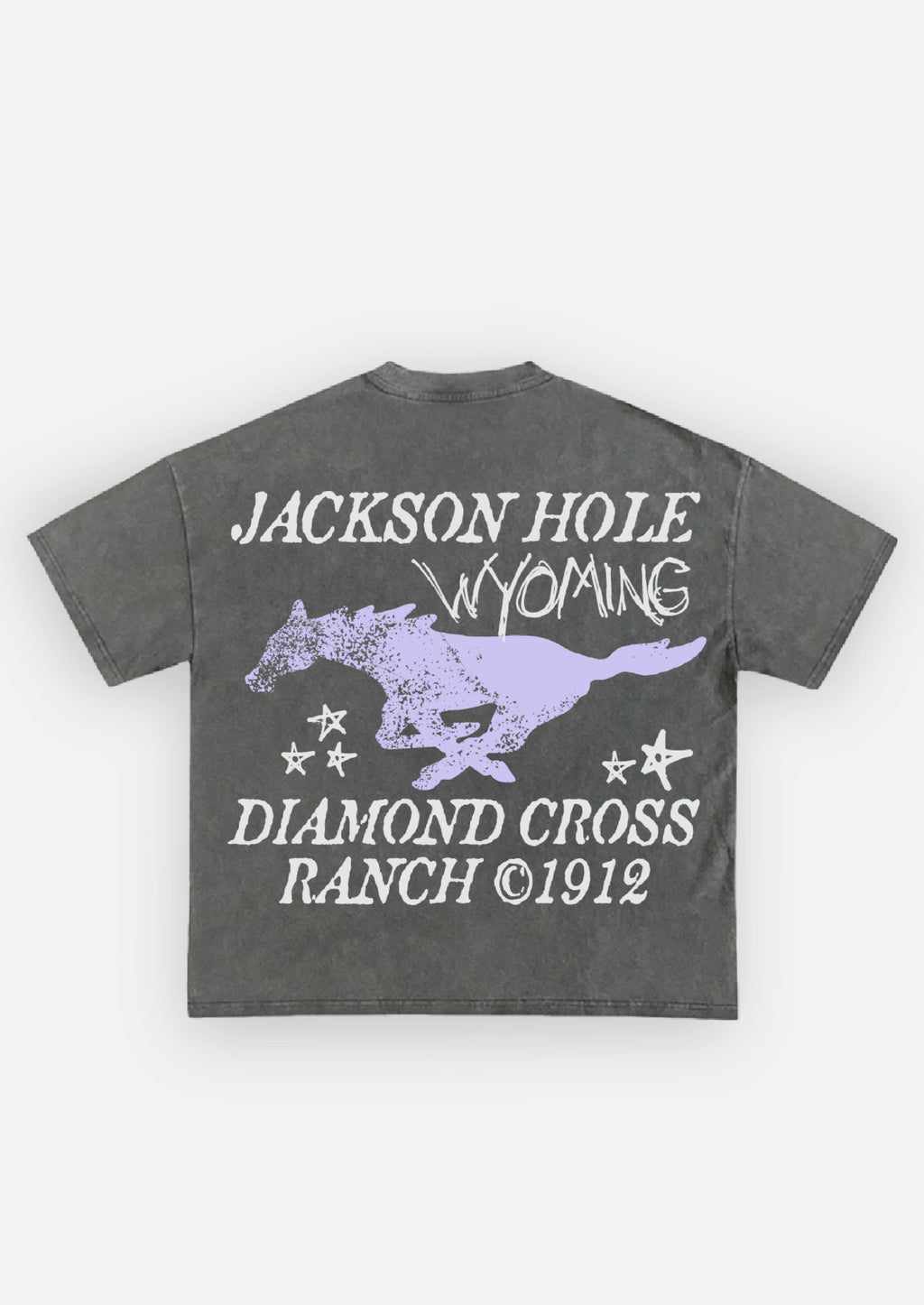 Black Distressed | Diamond Cross Ranch Runnin T-Shirt