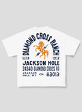 White | Diamond Cross Ranch White T-Shirt